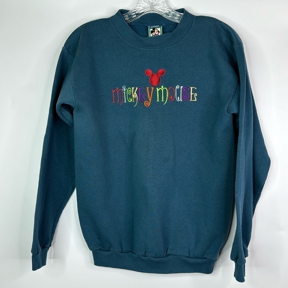 Vintage Mickey's Stuff For Kids Blue Crewneck Sweatshirt Size 7/8/10 L
